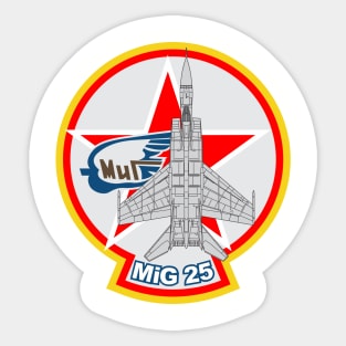 MiG 25 Foxbat Fighter Sticker